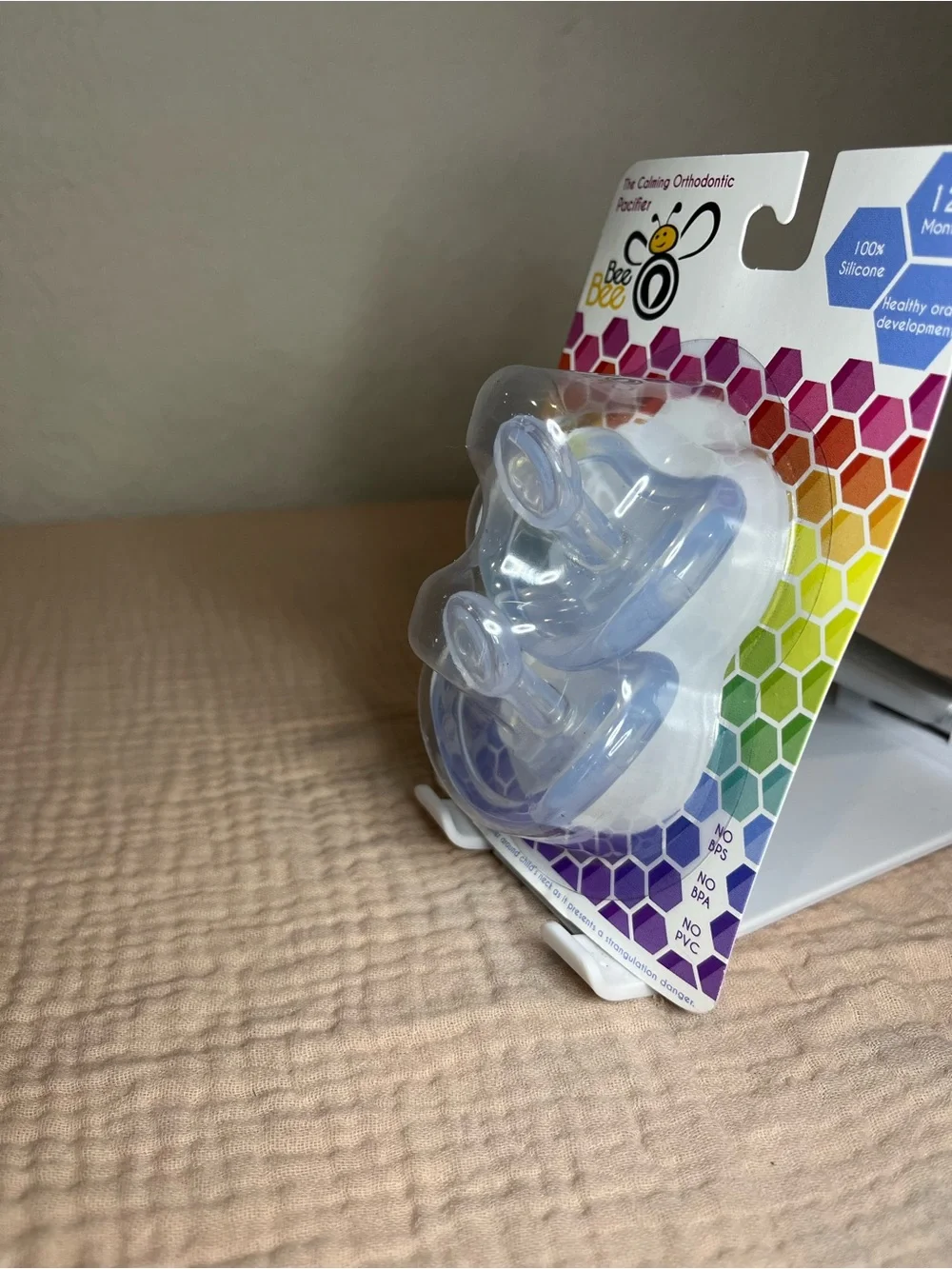 Calming Orthodontic Pacifier Set - Clear - 12+ Months